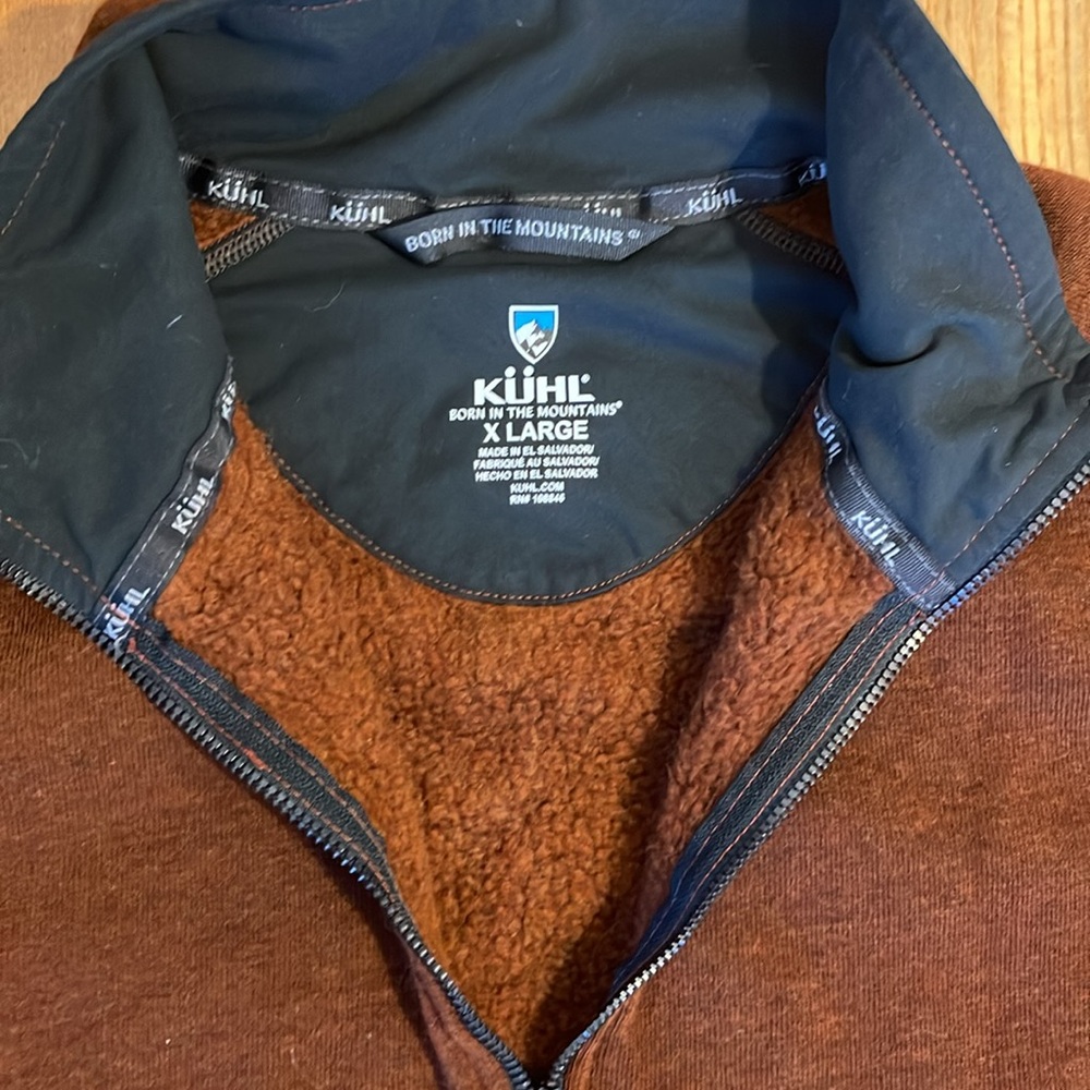 Kuhl Men's XL Fleece Brown/Rust - Picture 3 of 7